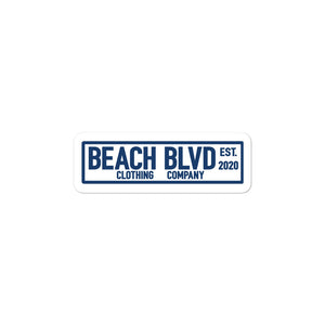 BEACH BLVD Signature Logo sticker