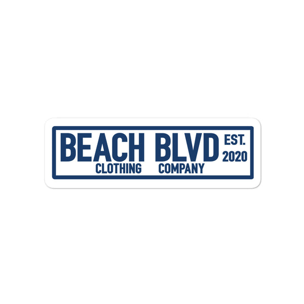 BEACH BLVD Signature Logo sticker