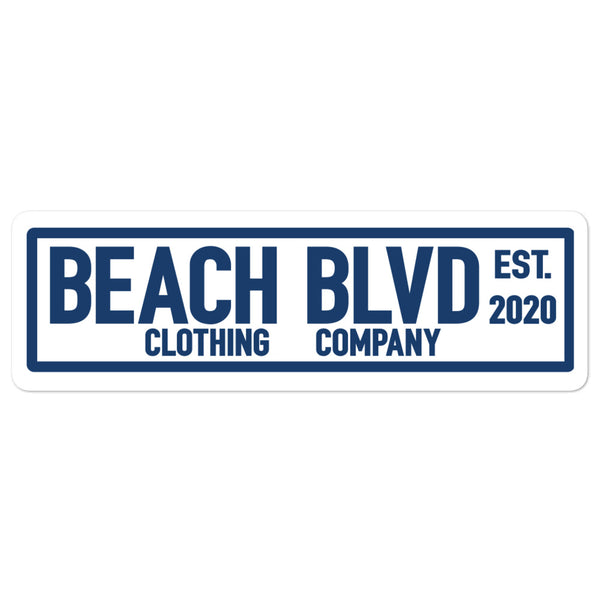 BEACH BLVD Signature Logo sticker