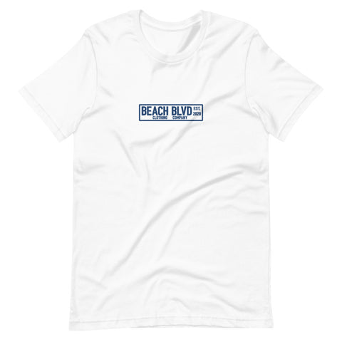 BEACH BLVD Signature Logo Tee White